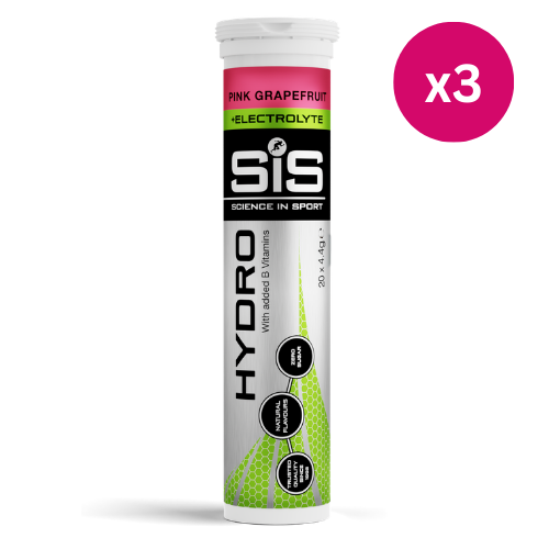 SiS GO Hydro Hydration Tablets Pink Grapefruit (20x4.2g) x3