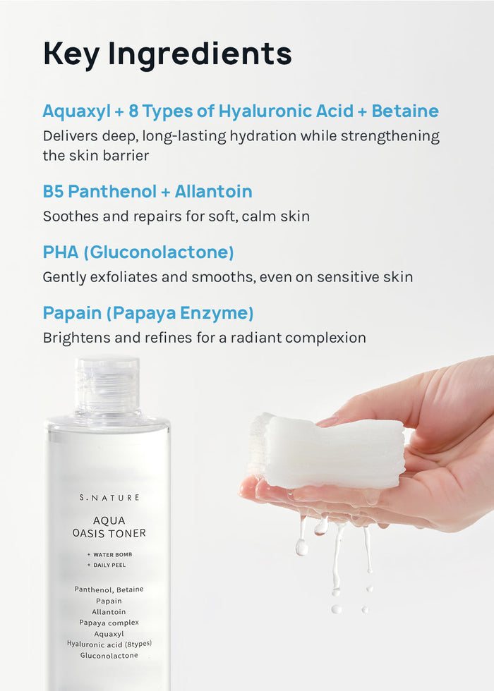 S.Nature Aqua Oasis Toner 300ml