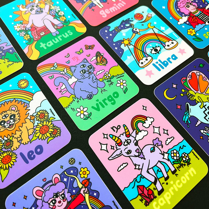 Sticker - Zodiac: Gemini - Pigeon's Roller Skate Shop