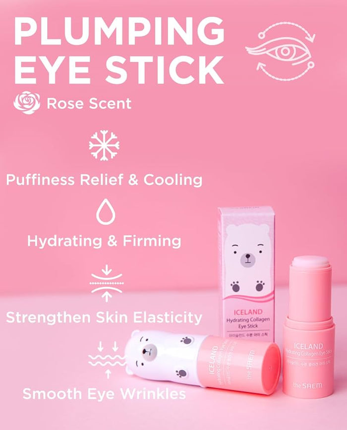 The Saem Iceland Hydrating Collagen Eye Stick 7g