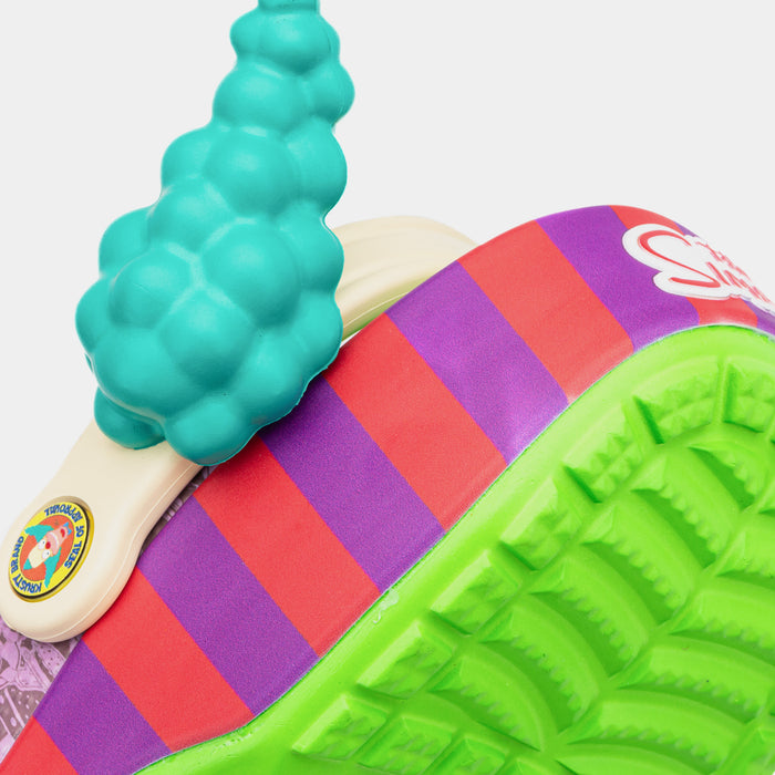 The Simpsons Krusty Classic Clog Mens Sandals (Pink/Blue)