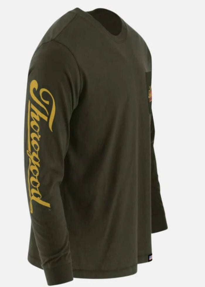 Thorogood Logo Graphic Chest Pocket Cotton Long Sleeve T-Shirt T-Shirts Thorogood