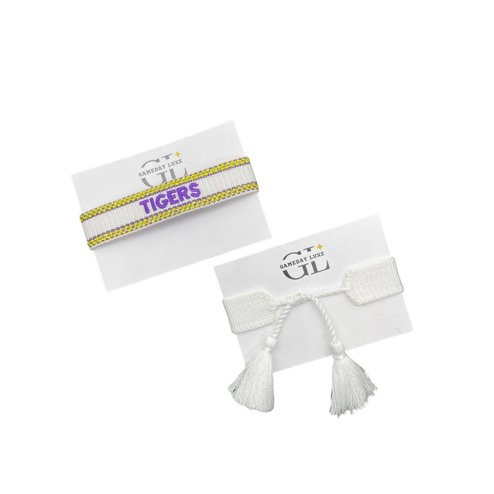 Tigers Bling Team Tassel Bracelet