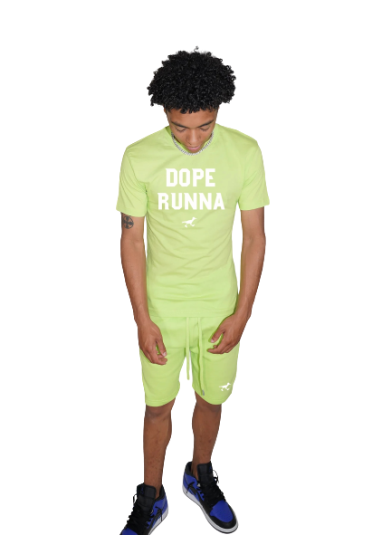 Train Hard - Set - Lime / White