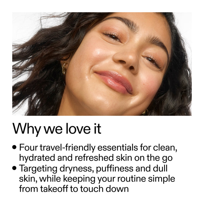 Why we love the The Inkey List Travel Essentials routine on a white background