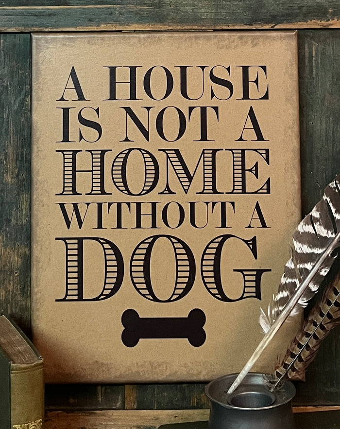 VBD-30 "House Home Dog" Canvas Print