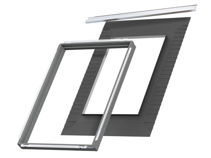 Velux Pro+ EDN MK04 2000 Single Slate Flashing With BDX Insulation - Recessed - Grey - 78x98cm