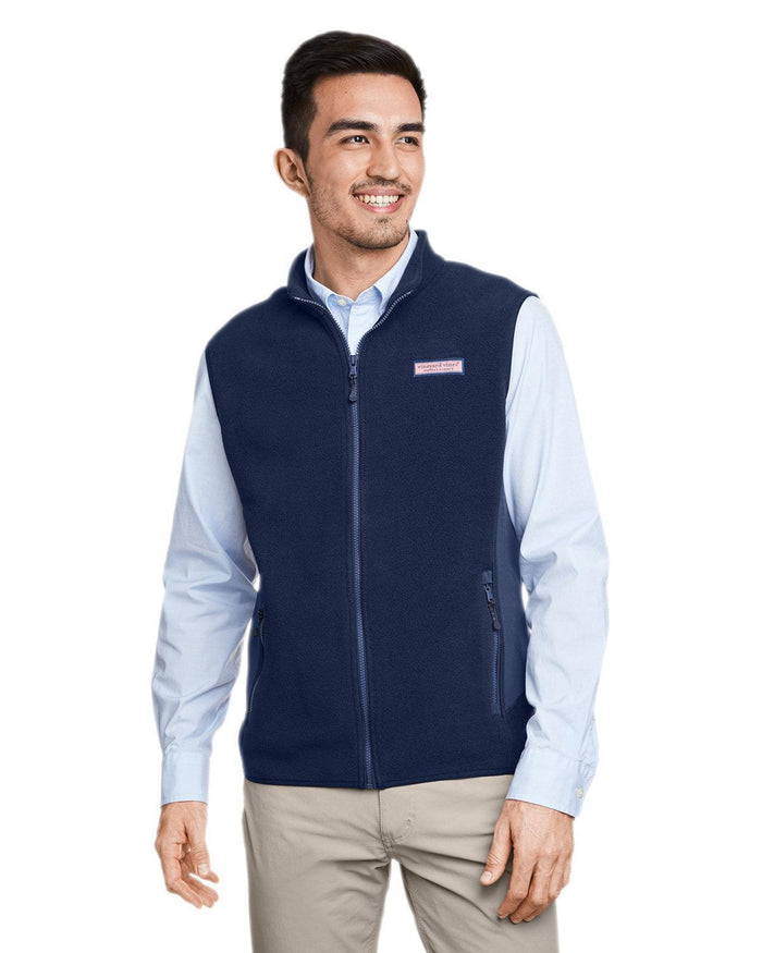 Vineyard Vines Harbor Fleece Vest-Outerwear-Vineyard Vines-Vineyard Navy-S-Thread Logic