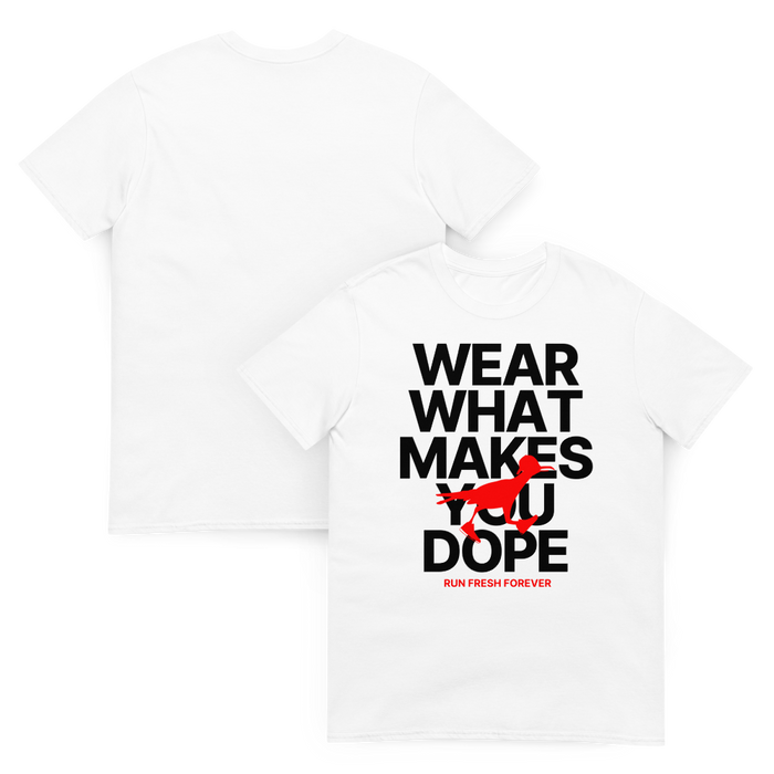 WEAR YO VIBES TEE - WHITE X BLACK