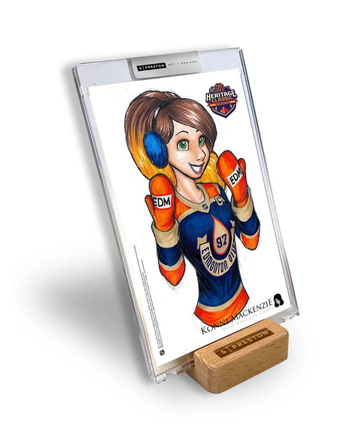 WinS® NHL Konni Mackenzie 2023 Heritage Classic Limited Edition Art Slab