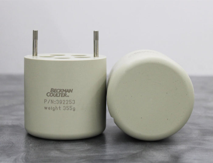 x2 Beckman Coulter 392253 Centrifuge Rotor Bucket Tube Adapters