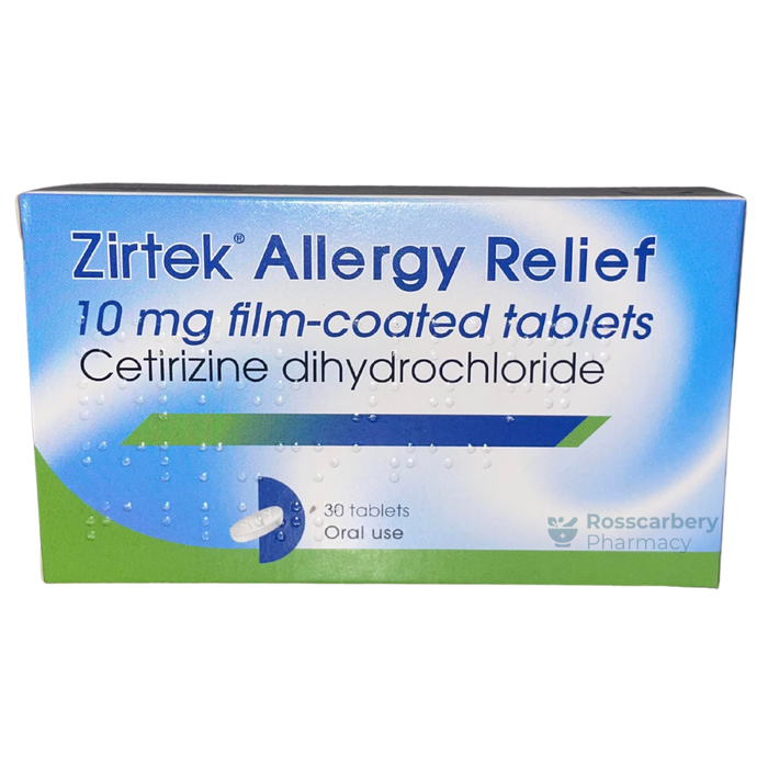 Zirtek Allergy Relief 10mg Film-Coated Tablets