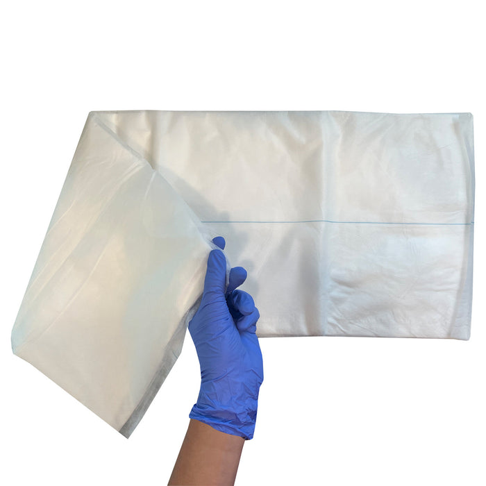 10"x 30" Trauma Dressing, Sterile, Being unfolded