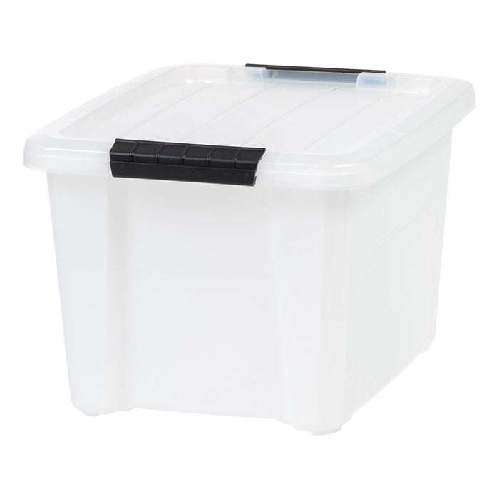 19 Qt. (4.75 Gal.) Pearl Latch Box, Stackable Plastic Storage Bins with Lids, Single Pk - IRIS USA, Inc.