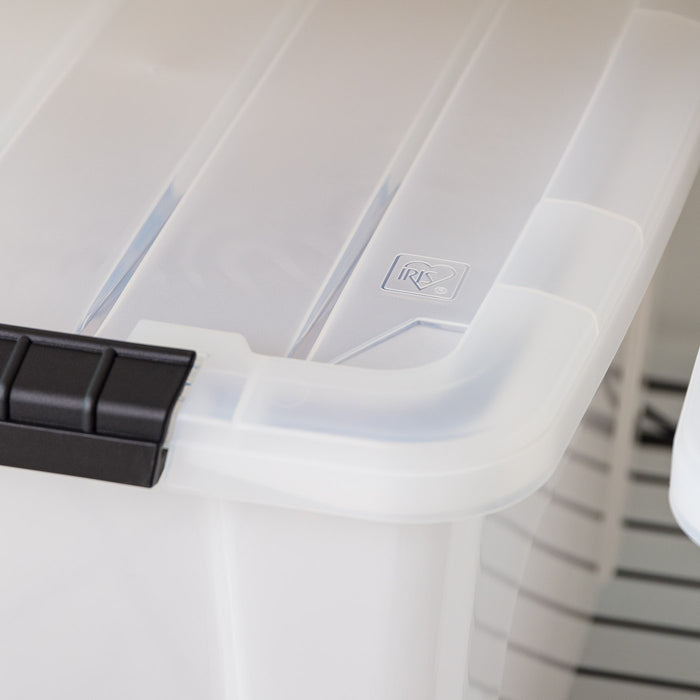 19 Qt. (4.75 Gal.) Pearl Latch Box, Stackable Plastic Storage Bins with Lids, Single Pk - IRIS USA, Inc.
