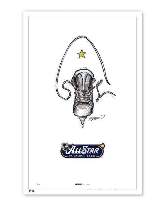 2020 NHL All-Star Game Sketch Limited Edition Print