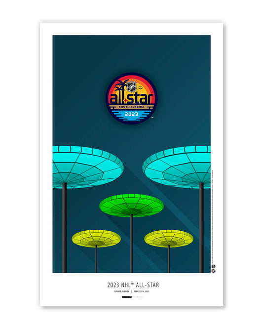 2023 NHL All-Star Game Minimalist FLA Live Arena Poster Print LE100