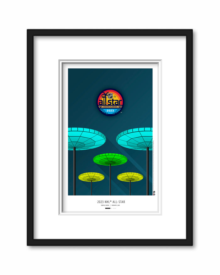 2023 NHL All-Star Game Minimalist FLA Live Arena Poster Print LE100