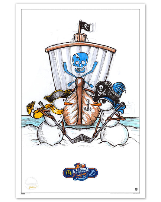 2026 NHL Stadium Series Sketch Limited Edition Art Prints