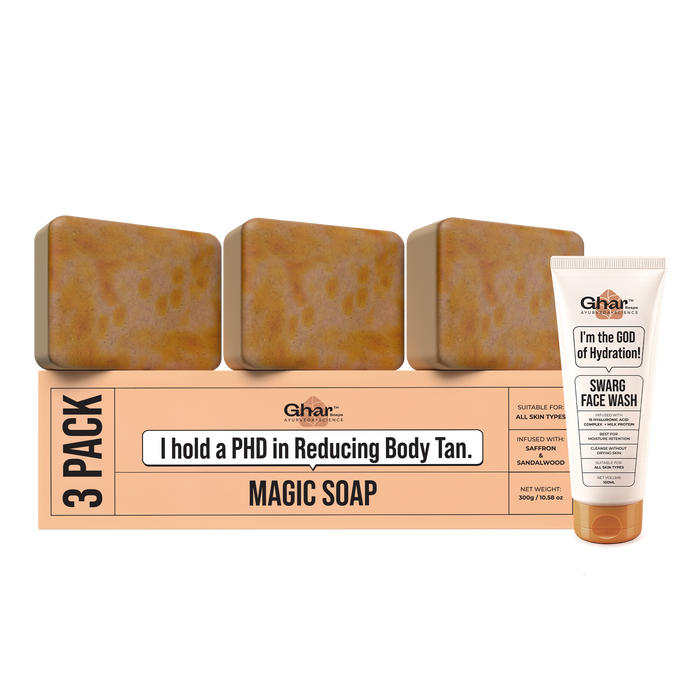 3 Pack Magic Soap + Swarg Face Wash