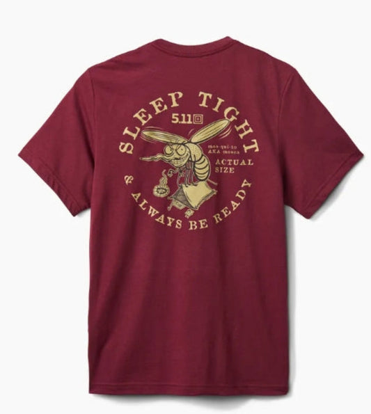 5.11 Tactical Men's Actual Size Graphic Short Sleeve T-Shirt T-Shirts 5.11 Tactical Burgundy 2XL Reg