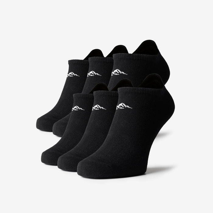 Men's  Black 6-Pack No Show Sport Socks  Closure London  Front View