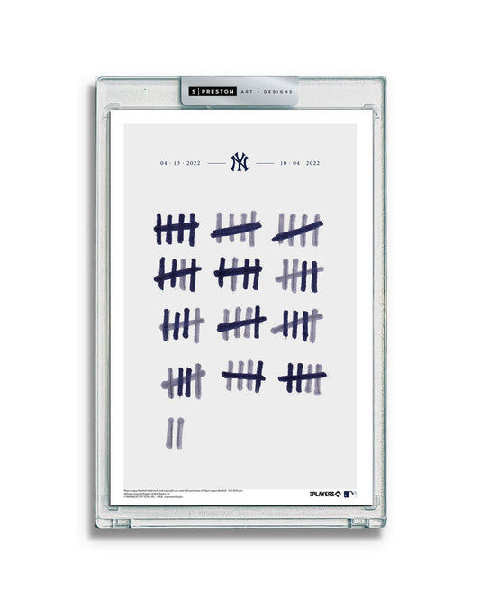 62 Home Runs AL Record Breaker Limited Edition Art Card Slab