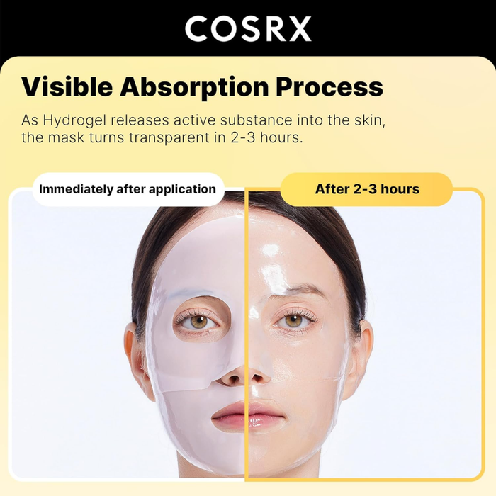 COSRX Advanced Snail Mucin Glass Glow Hydrogel Mask Nudie Glow Australia