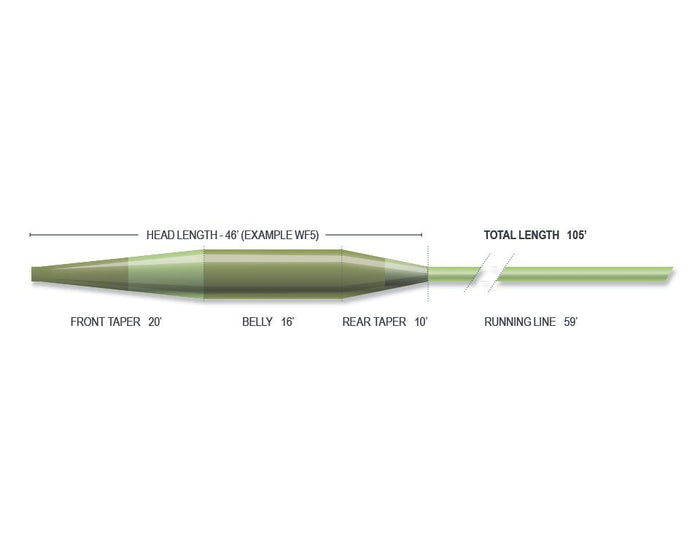 Airflo Sixth Sense Intermediate Fly Line - Spawn Fly Fish - Airflo
