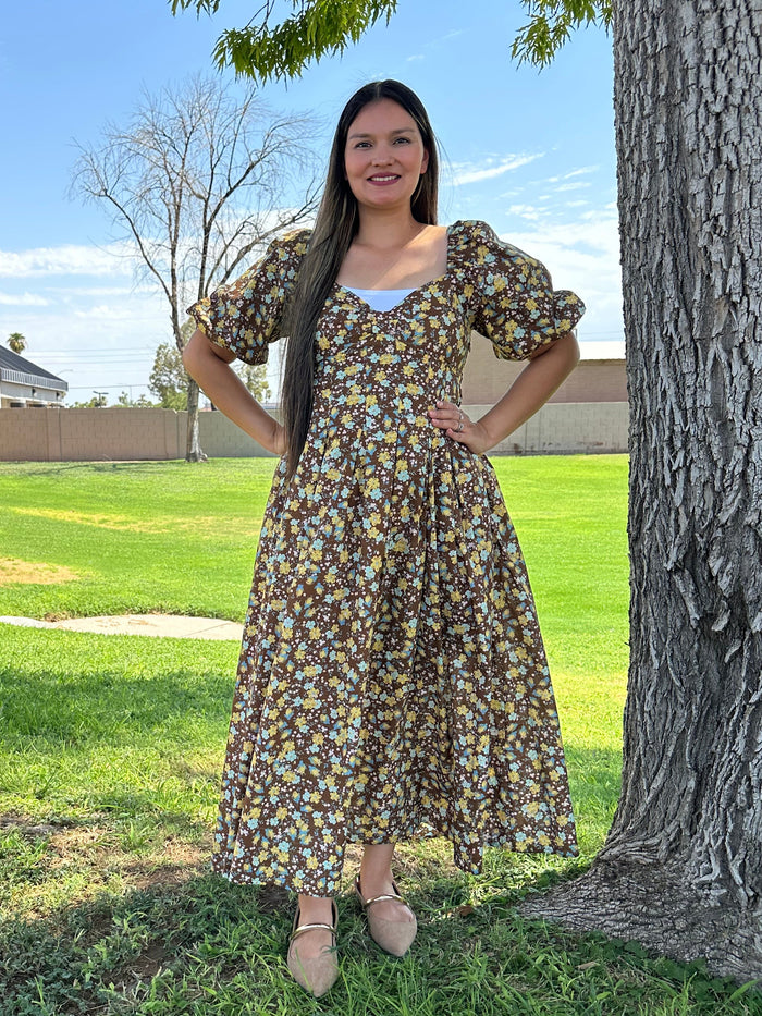 Alice Floral Cotton Maxi Dress
