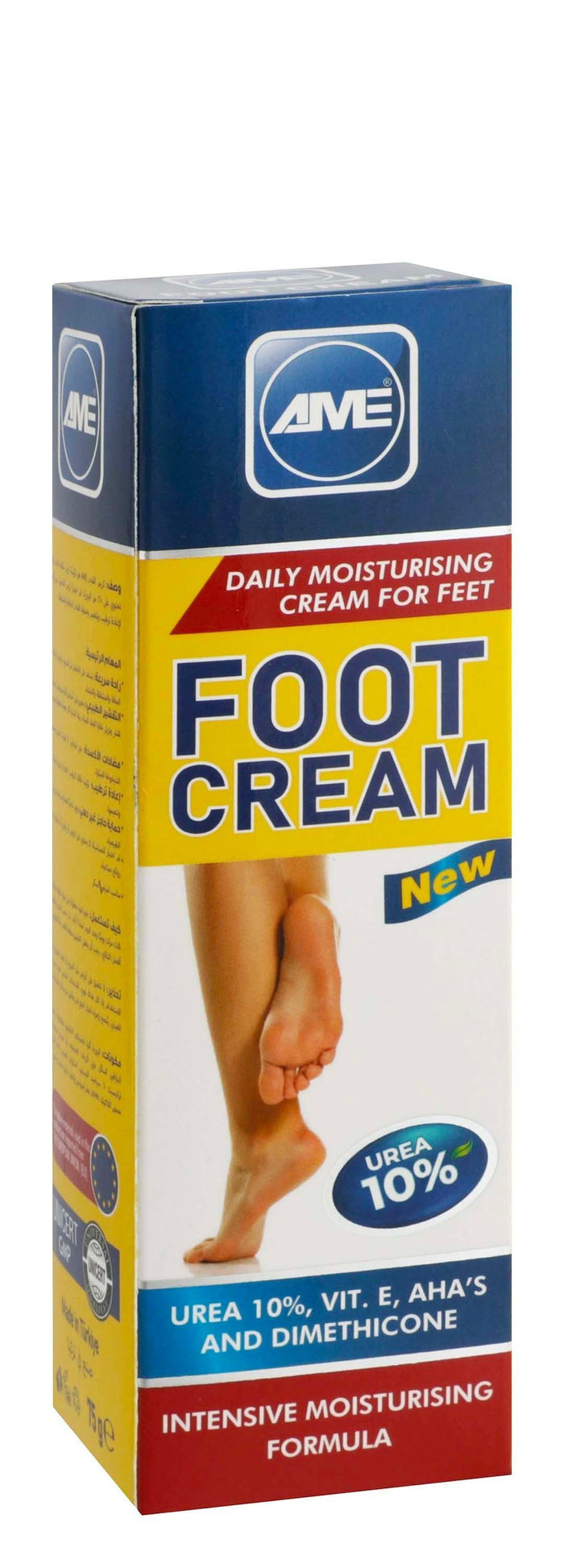 Ame Urea, Vitamin E & AHA Moisturizing Foot Cream, 75g - Makkah Pharmacy