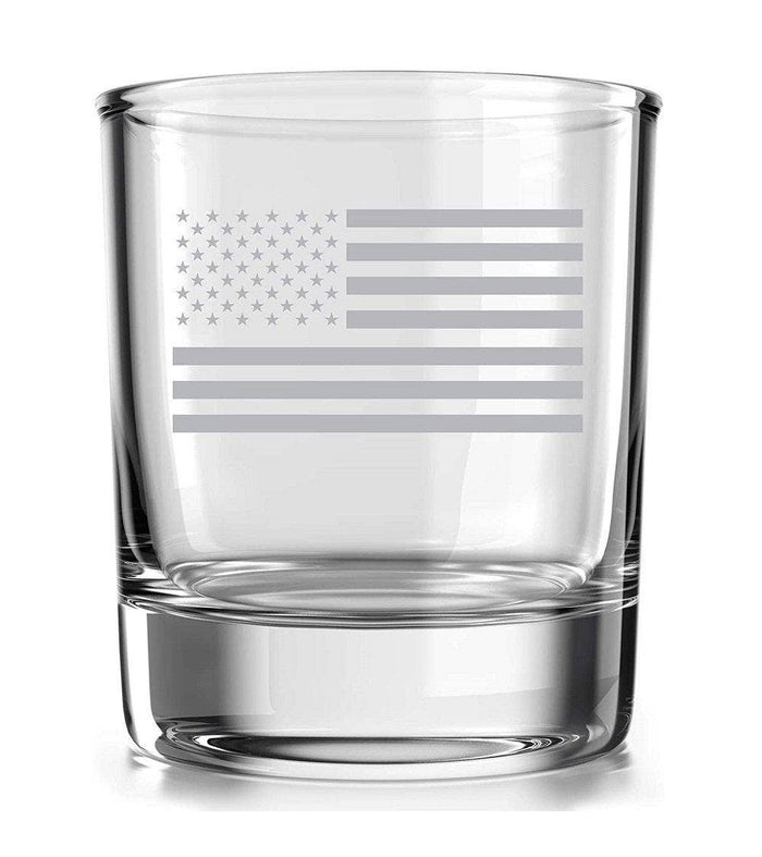 American Flag Whiskey Glass