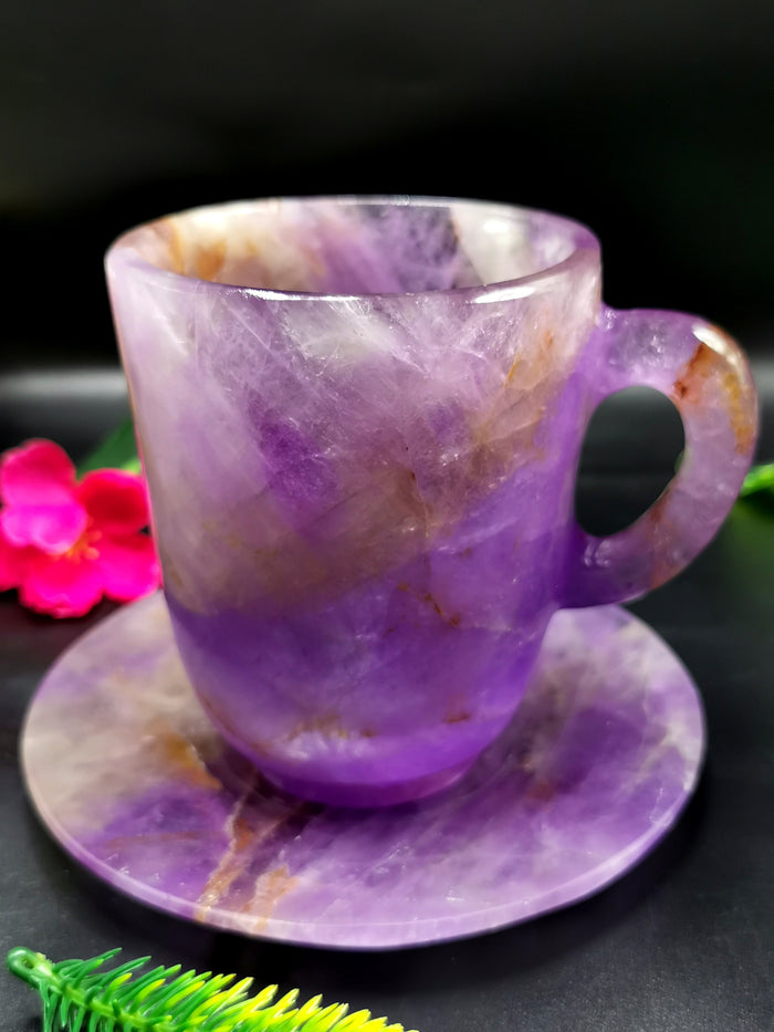 Amethyst Cup & Saucer - ONLY 1 Cup and 1 Saucer