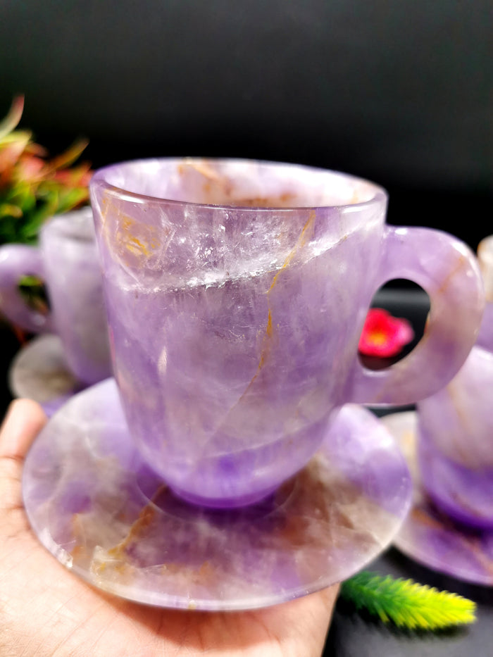 Amethyst Cup & Saucer - ONLY 1 Cup and 1 Saucer