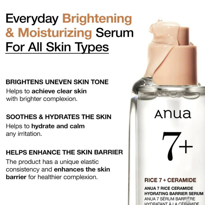 ANUAAnua 7 Rice Ceramide Hydrating Barrier Serum 50mlMood Arabia8809640734861