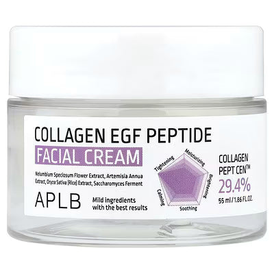 APLB, Collagen EGF Peptide Facial Cream, 1.86 fl oz (55 ml) APLB