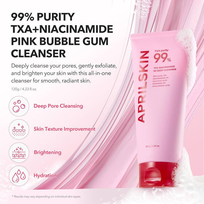 Aprilskin TXA Niacinamide 99 Bubble Deep Cleanser 120g