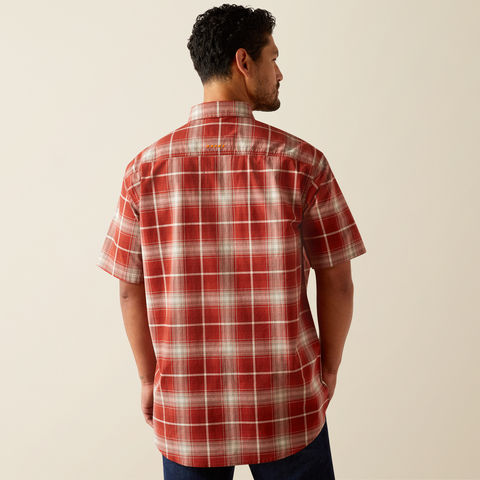 Ariat Men's Made Tough Durastretch Button-Down Short Sleeve Work Shirt Work Shirts Ariat