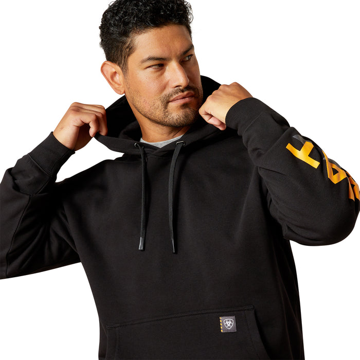 Ariat Men's Rebar Lightweight Logo Hoodie Sweatshirts & Hoodies Ariat