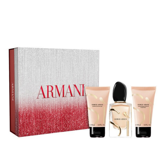 Armani Sì Gift Set EDP Spray 50ml + Body Lotion 50ml + Shower Gel 50ml