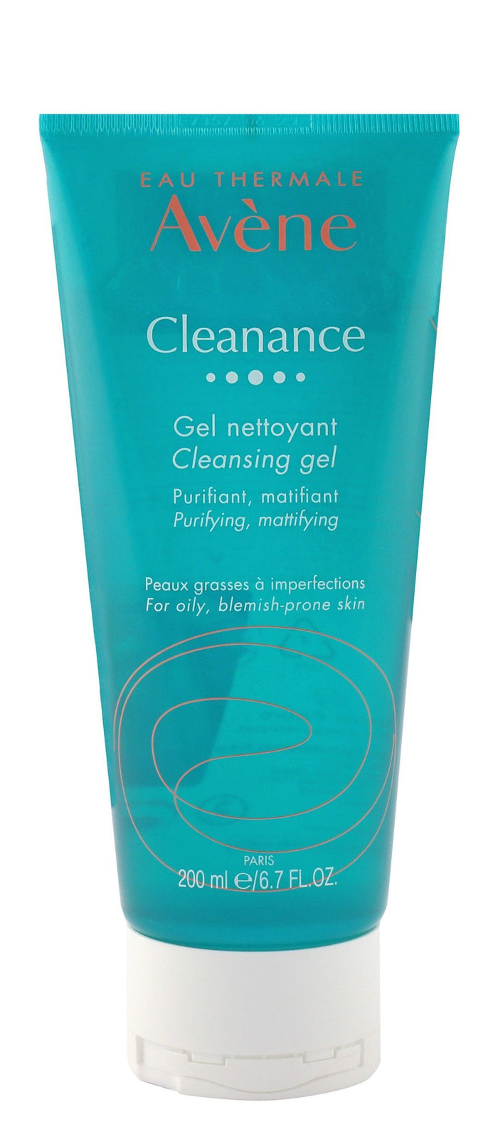 Avène Eau Thermale Cleanance Purifying & Mattifying Facial Cleansing Gel for Oily & Blemish Prone Skin, 200ml - Makkah Pharmacy