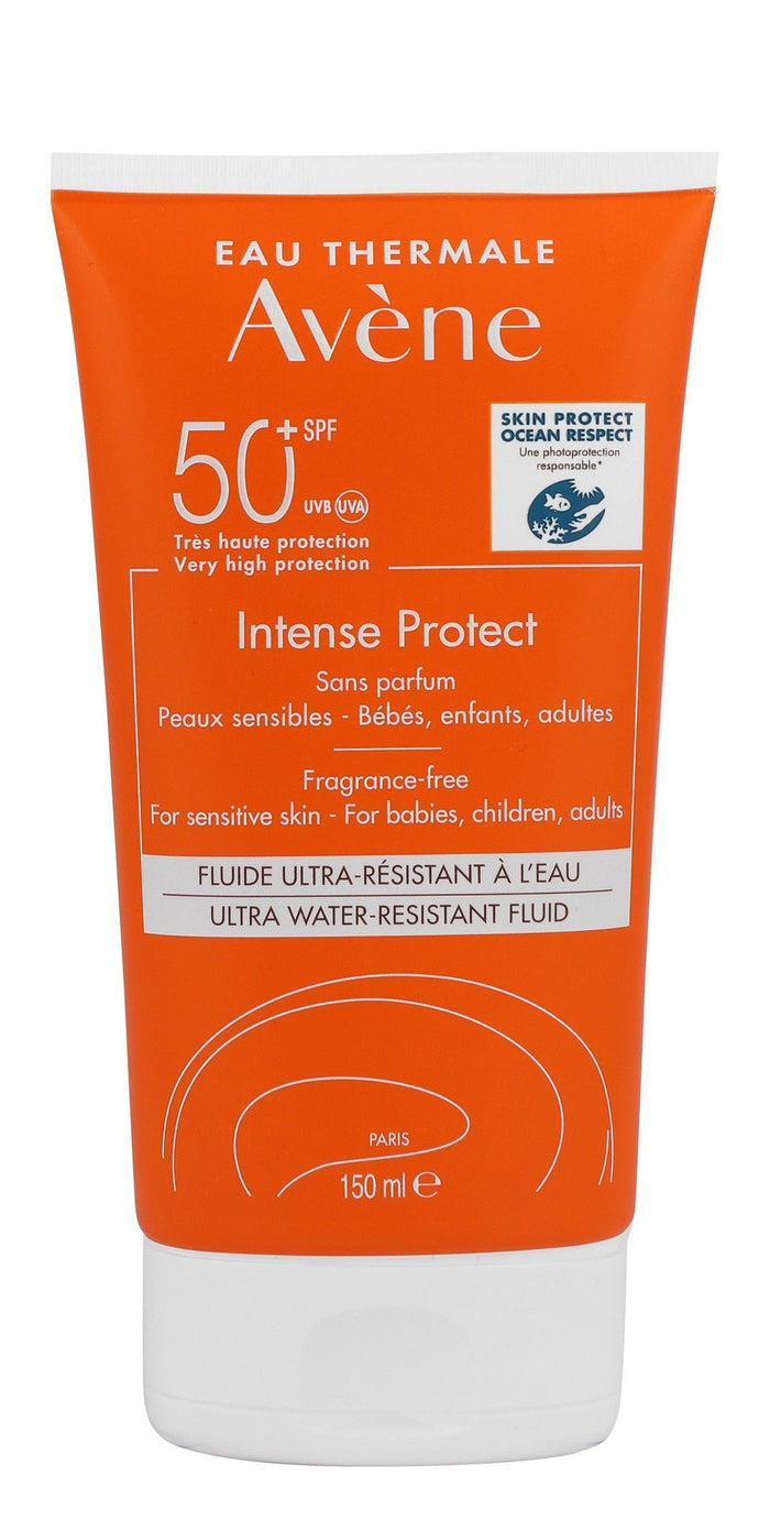 Avene Intense Protect Water-Resistant Baby Facial & Body Sunscreen for Sensitive Skin SPF50+, 150ml - Makkah Pharmacy