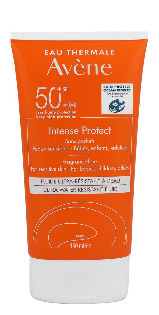 Avene Intense Protect Water-Resistant Baby Facial & Body Sunscreen for Sensitive Skin SPF50+, 150ml - Makkah Pharmacy