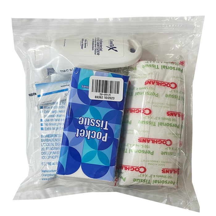 Basic Personal Hygiene Kit, back of packaging