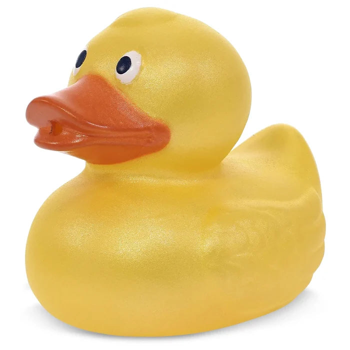 bath buddies - metallic yellow duck