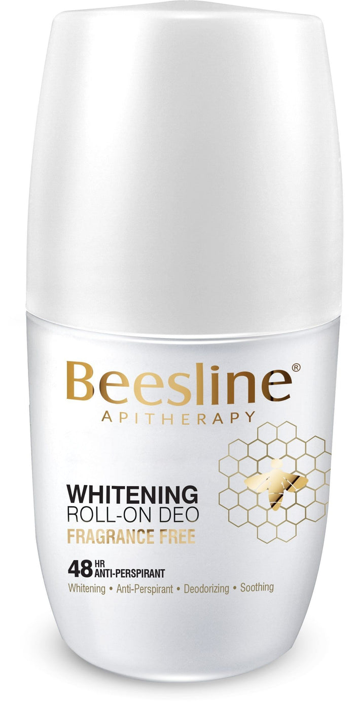 Beesline Apitherapy Fragrance Free Whitening Roll-On Deodorant, 50ml - Makkah Pharmacy