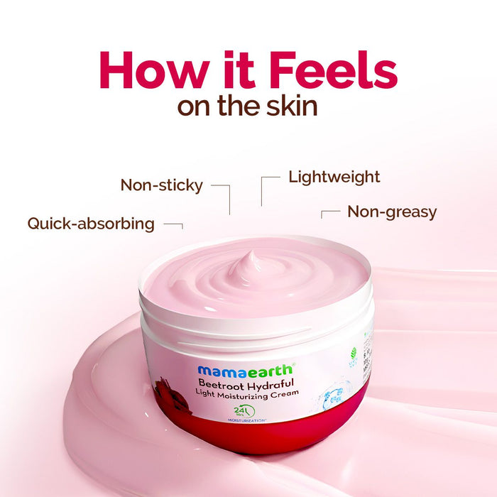 Beetroot Hydraful Moisturizer with Beetroot & Hyaluronic Acid for Natural Pink Glow - 200 g