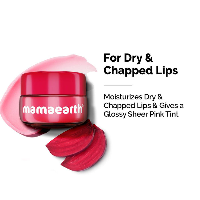Beetroot Moisture Therapy Lip Balm with Beetroot & Hyaluronic Acid for Dry & Chapped Lips- 15 g