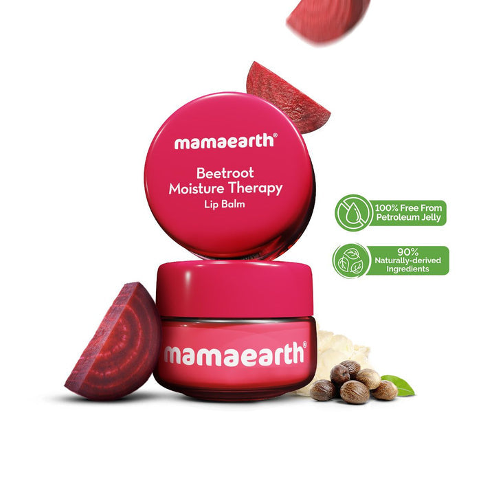 Beetroot Moisture Therapy Lip Balm with Beetroot & Hyaluronic Acid for Dry & Chapped Lips- 15 g