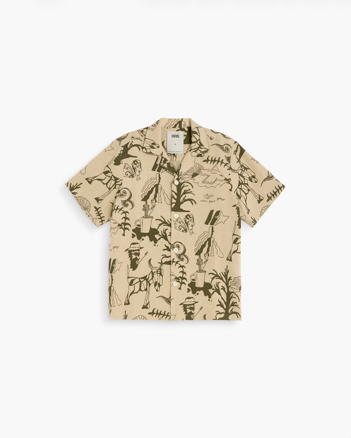 Beige Poplan Cuba Shirt